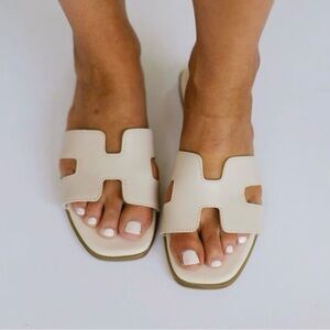 Beige sandals
